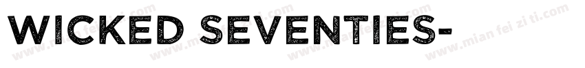 wicked seventies字体转换